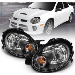 HEADLIGHTS HEAD LAMPS LEFT RIGHT DODGE NEON 03-05