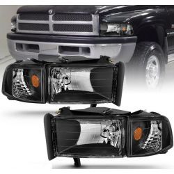REFLEKTOR CZARNY DODGE RAM 1500 2500 3500 94-01