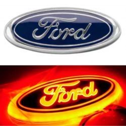 EMBLEMAT FORD 6" CZERWONY LED